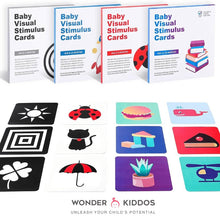 4 Sets Of Brain Visual Stimulation Flash Cards For Babies (0-36 months) - WonderKiddos